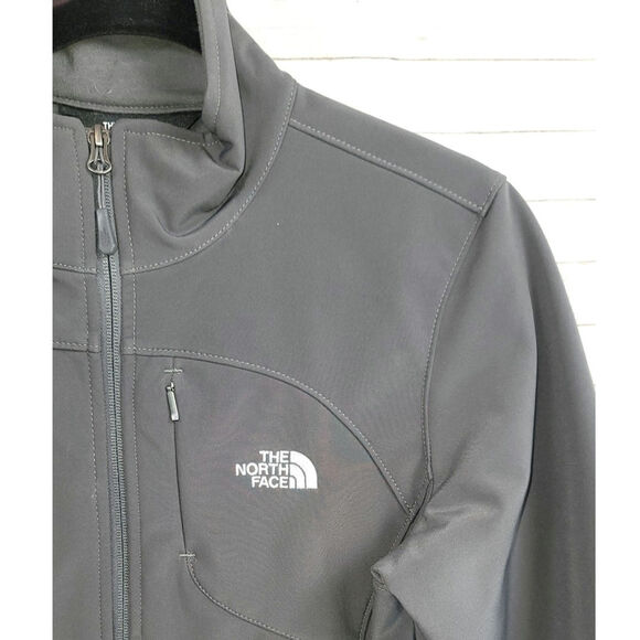 THE NORTH FACE Apex Bionic Softshell Full Zip Windwall Jacket in Gray, sz Medium - Picture 2 of 14